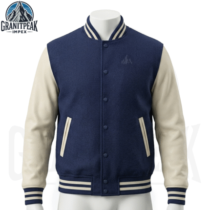 Leather Sleeve Baseball Jacket GPI-LSBJ-02: Classic Style, Warmth & Premium Comfort